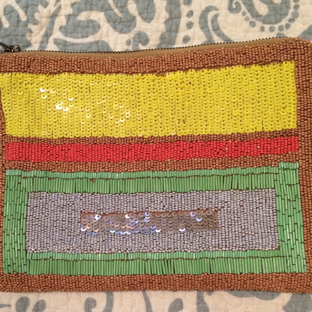 Anthropologie beaded clutch